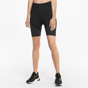 Seamless 5" Women's Training Shorts, Puma Black-Asphalt